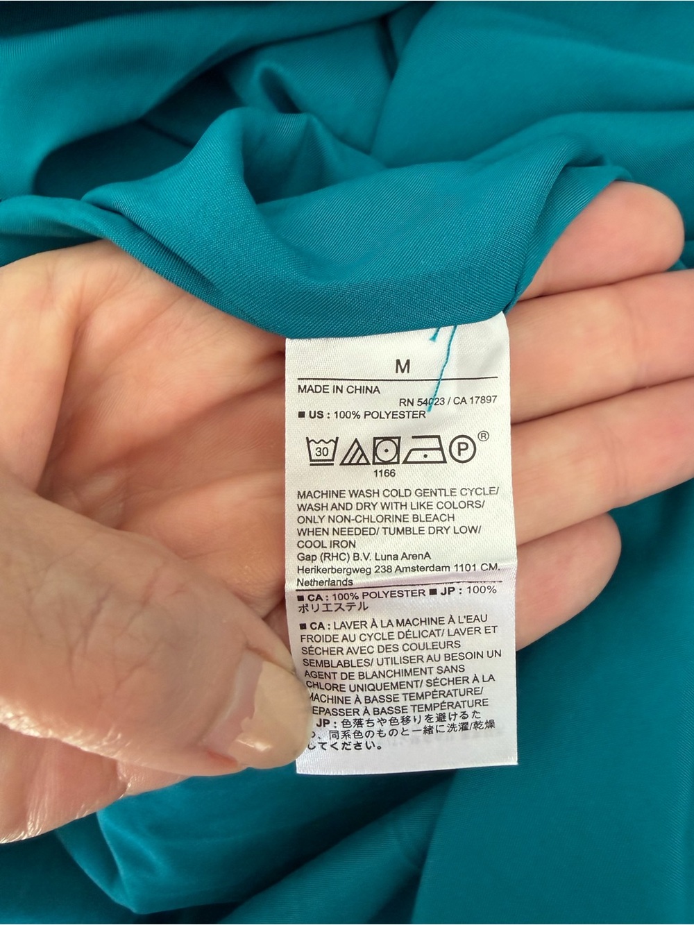Banana Republic Factory Teal Tie Back Maxi Dress Pockets Sleeveless Medium NWT - Picture 8 of 11